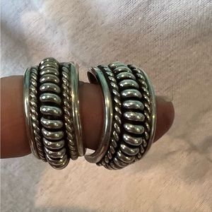 Sterling silver post earrings